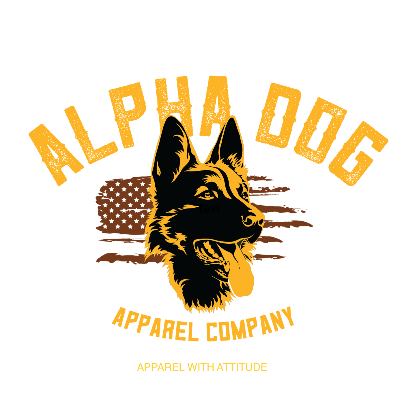 Alpha Dog Sticker 4”x5”