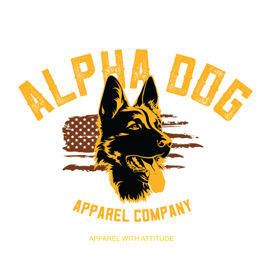 Alpha Dog Sticker 4”x5”